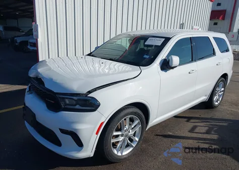 2021 Dodge Durango Gt Plus Rwd из США, поврежденный, VIN 1C4RDHDG2MC607989